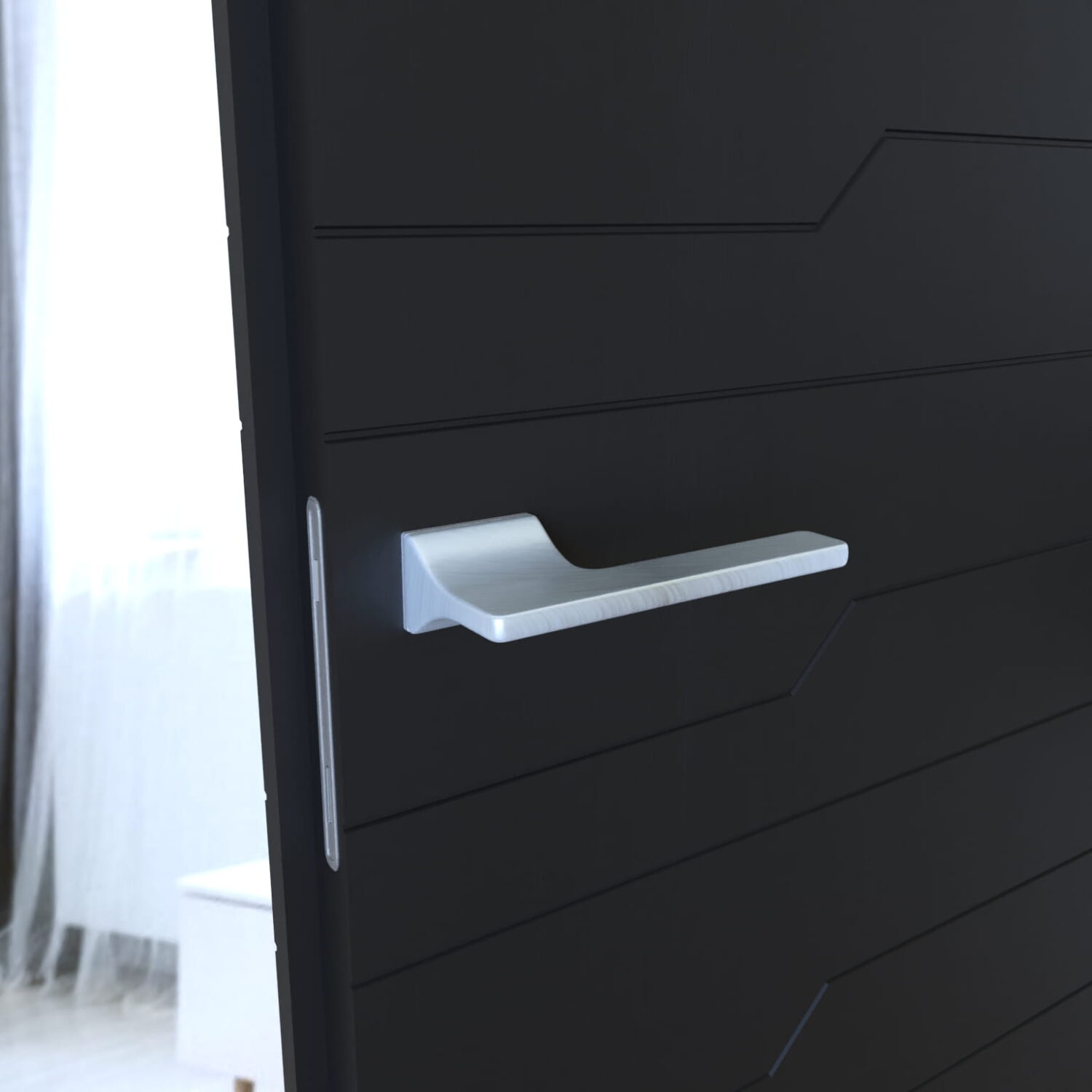 Klamka Monza KMOZ M700 na szyldzie RRT chrom-mat