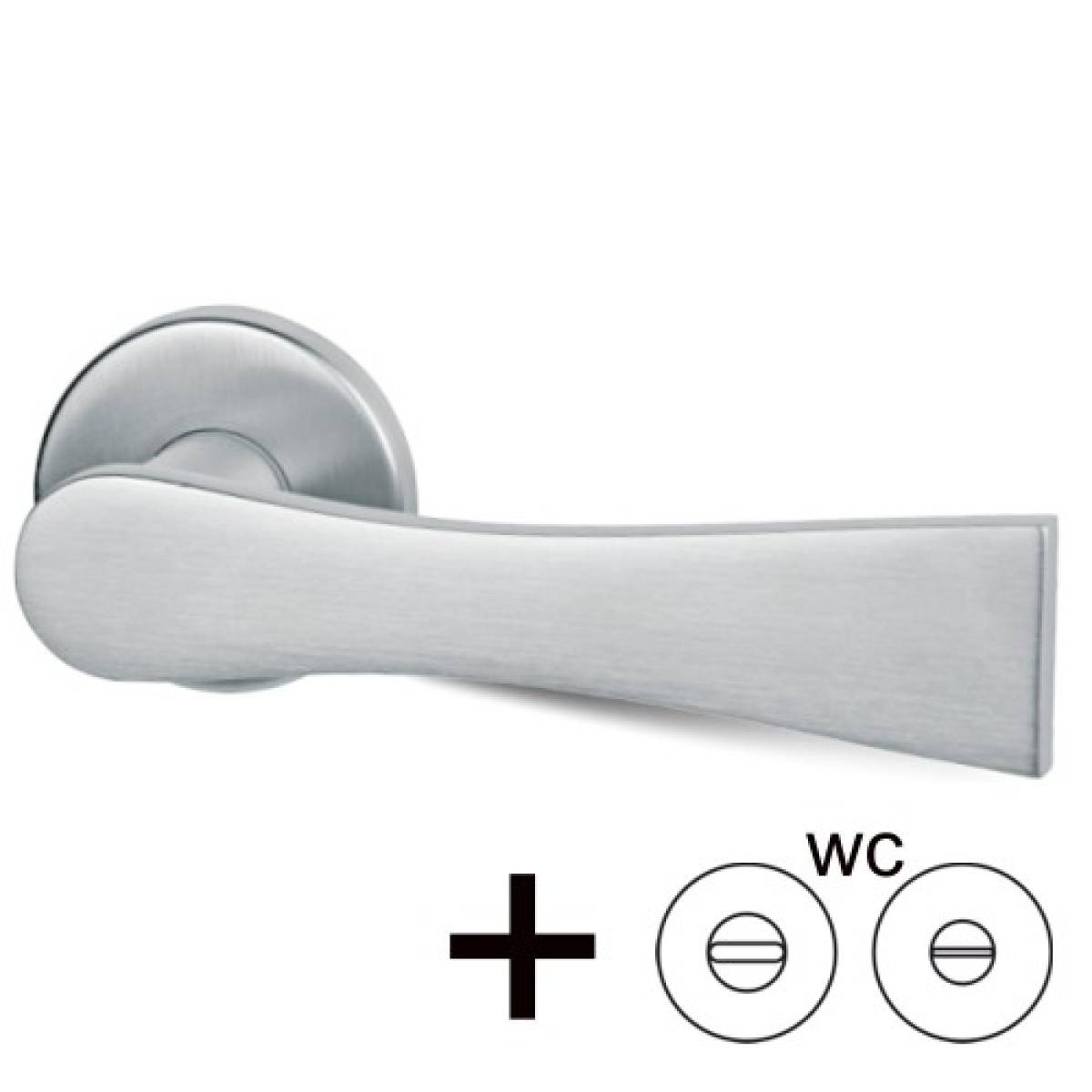 klamka-nice-vis-28795 Klamka Nice Vis na rozecie okrągłej R37V chrom-satyna WC