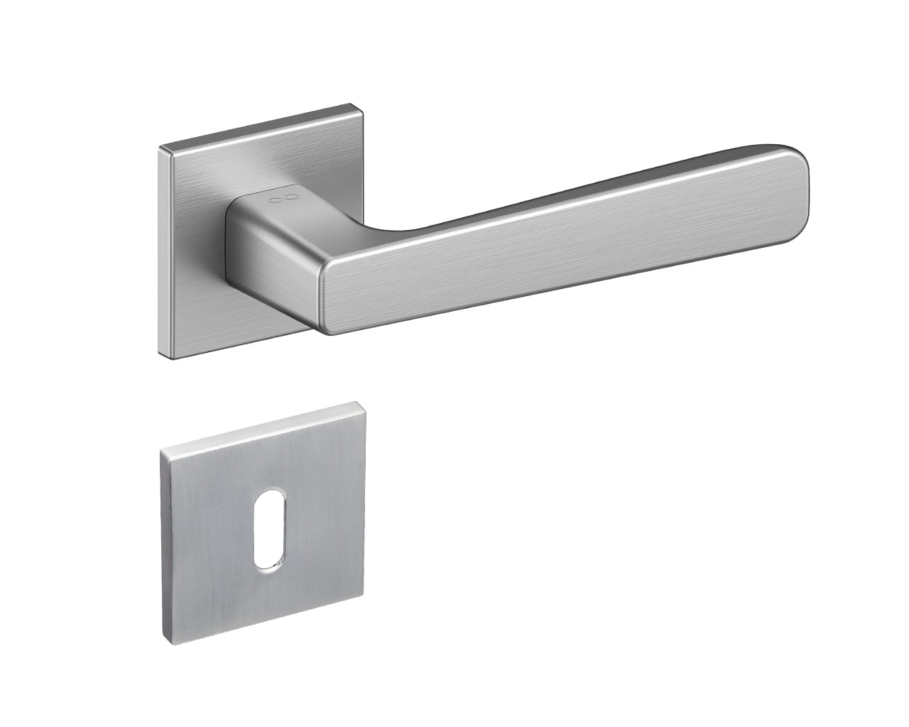 Klamka Parma KPR M700 na rozecie kwadratowej chrom-mat