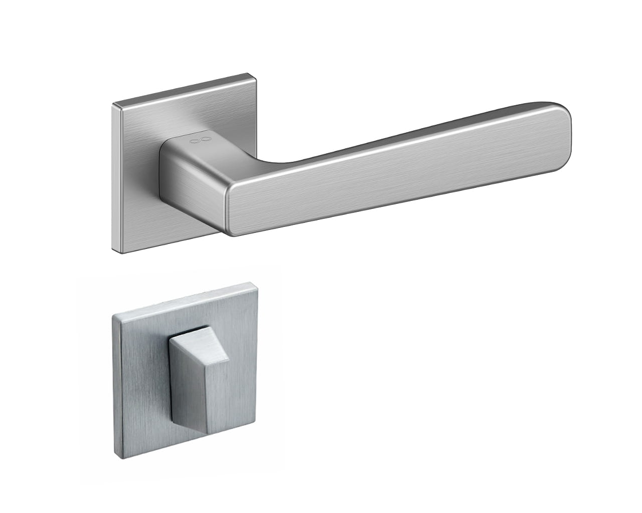 Klamka Parma KPR M700 na rozecie kwadratowej chrom-mat