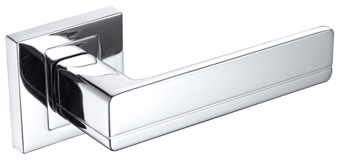 Klamka Platon KPL 700 na rozecie kwadratowej chrom