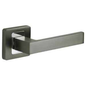 Klamka Roka na rozecie kwadratowej R62 antracyt/chrom