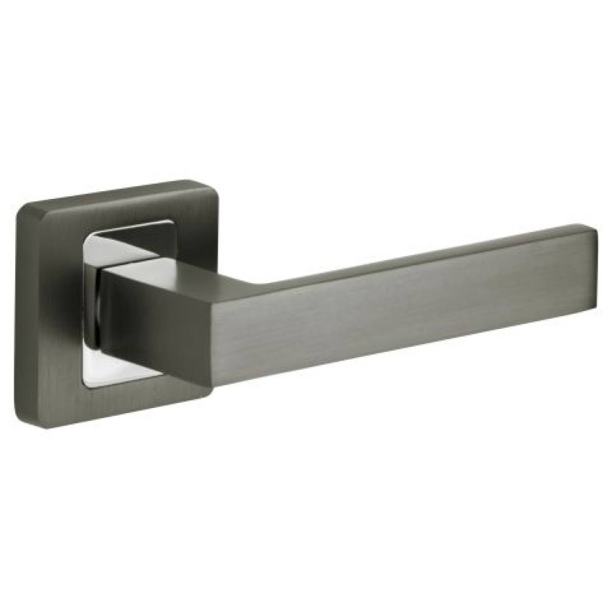 Klamka Roka na rozecie kwadratowej R62 antracyt/chrom