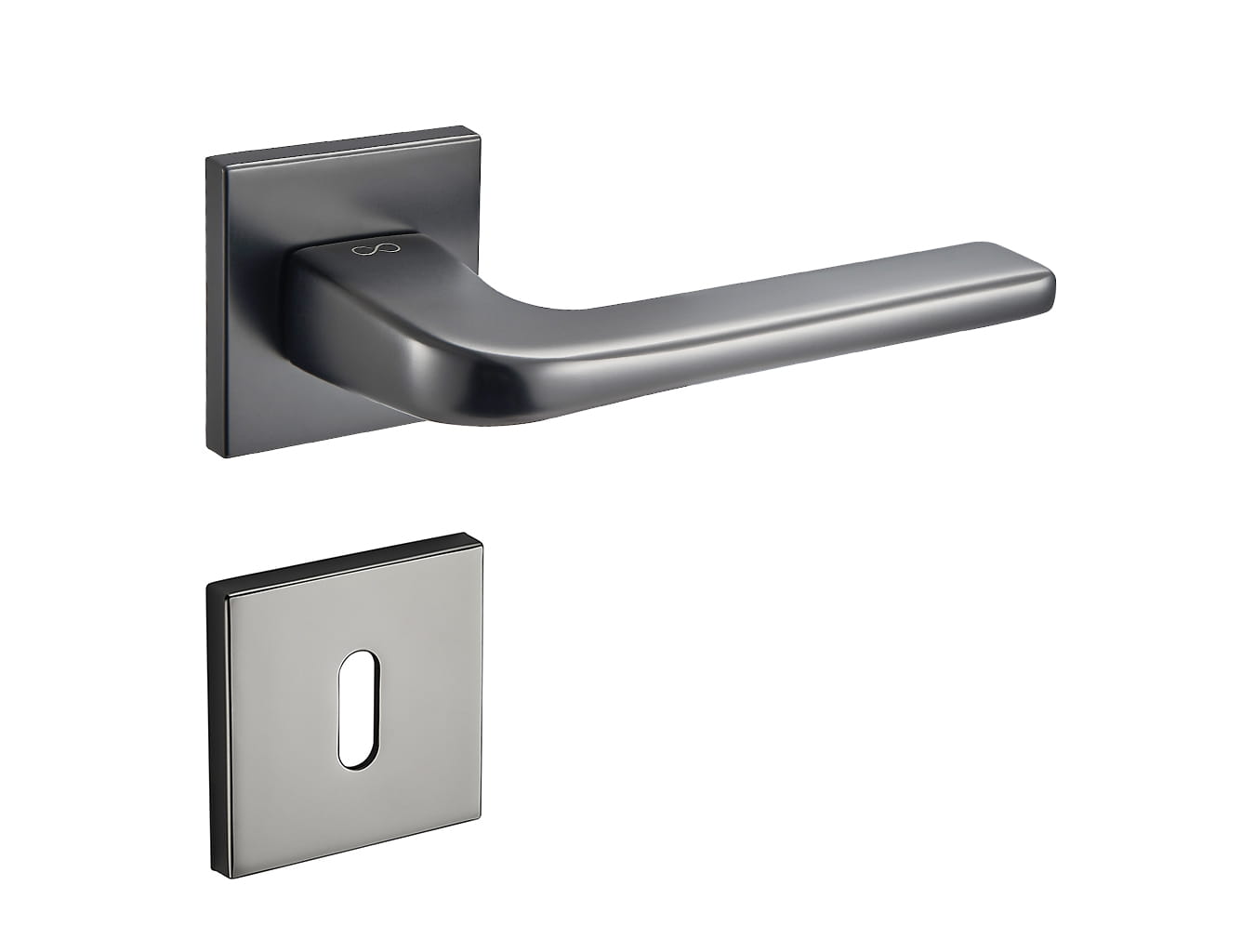 Klamka Solo Fit KSO BN00 na rozecie kwadratowej gun-metal