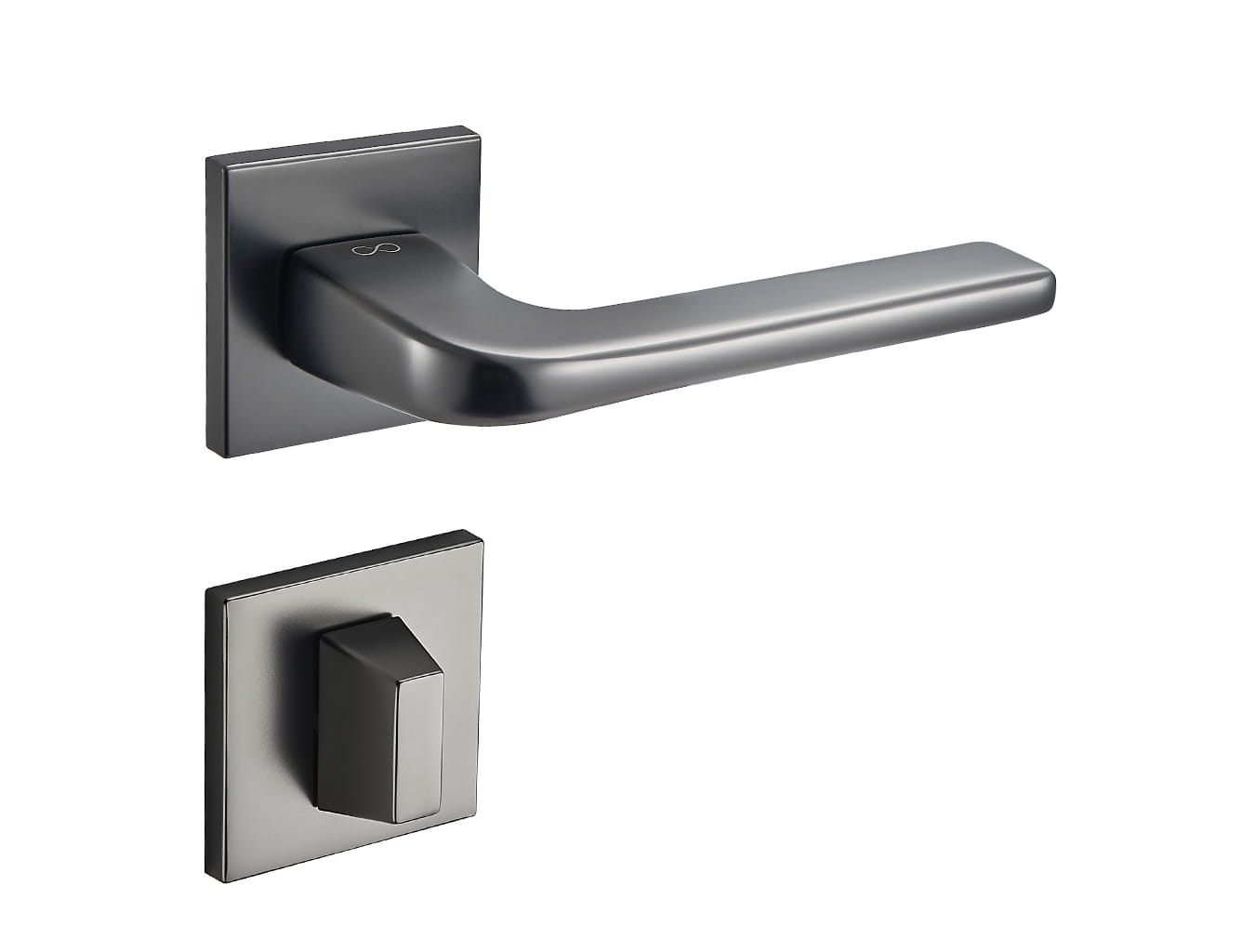 Klamka Solo Fit KSO BN00 na rozecie kwadratowej gun-metal