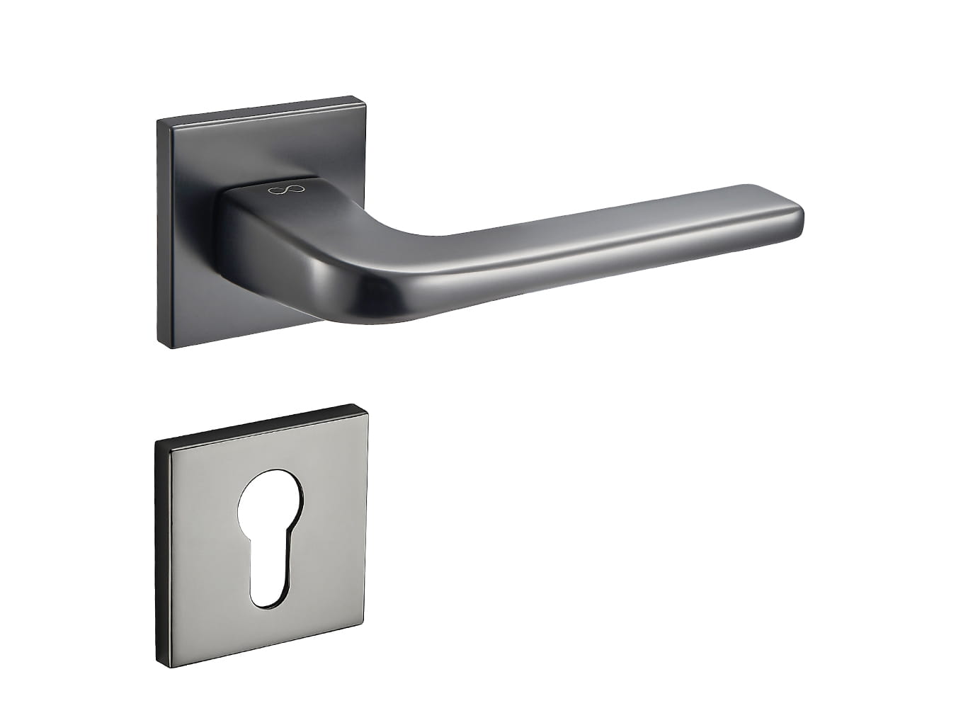 Klamka Solo Fit KSO BN00 na rozecie kwadratowej gun-metal