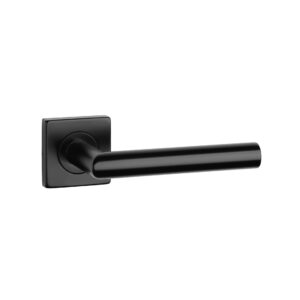 Klamka Sterk Kvadrat 1701 F5 na rozecie kwadratowej Q 9 mm, czarny matowy