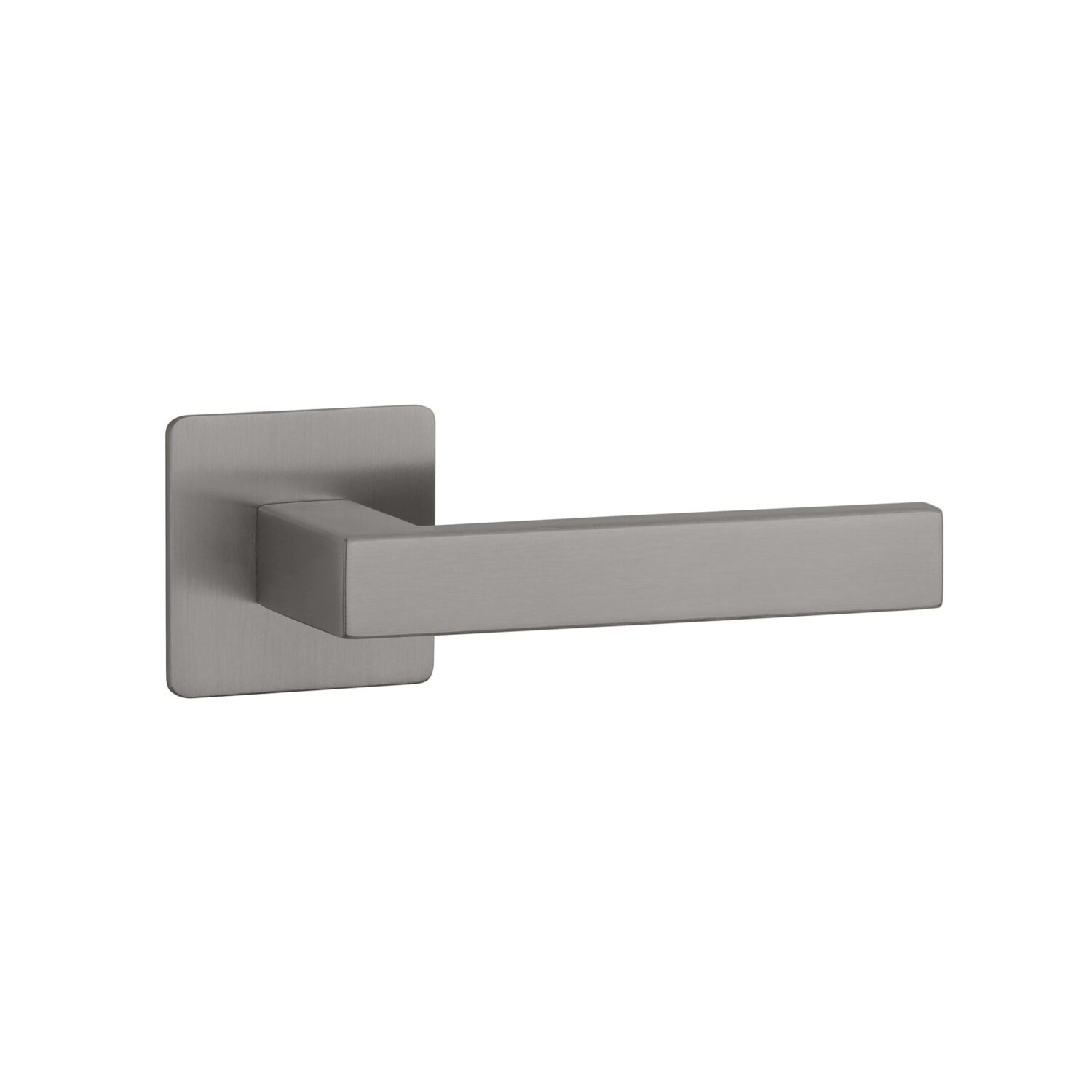Klamka Sterk Kvadrat 1760 na rozecie kwadratowej Q Ultra Slim 3 mm, bazaltowy pvd