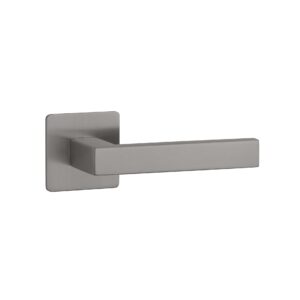 Klamka Sterk Kvadrat 1760 na rozecie kwadratowej Q Ultra Slim 3 mm, bazaltowy pvd
