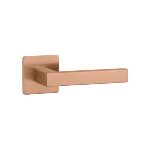 Klamka Sterk Kvadrat 1760 na rozecie kwadratowej Q Ultra Slim 3 mm, miedziany pvd