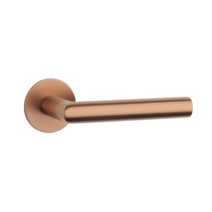 Klamka Sterk Oval 1750 na rozecie okrągłej R Ultra Slim 3 mm, miedziany pvd