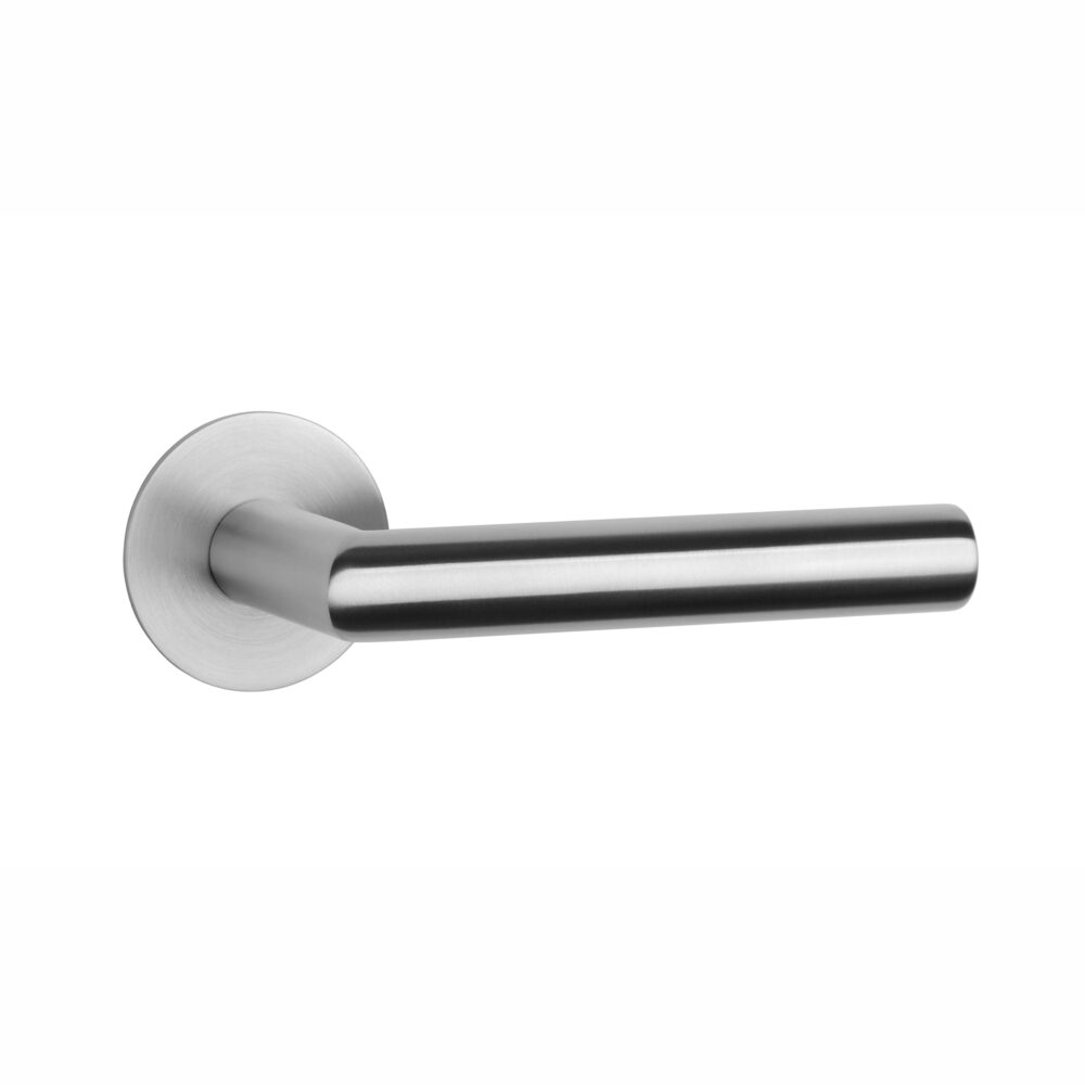 Klamka Sterk Oval 1750 na rozecie okrągłej R Ultra Slim 3 mm, stal nierdzewna
