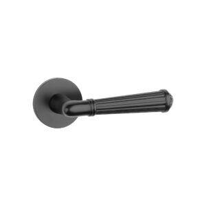 Klamka Stile Arida na rozecie okrągłej R Slim 7 mm, czarny matowy