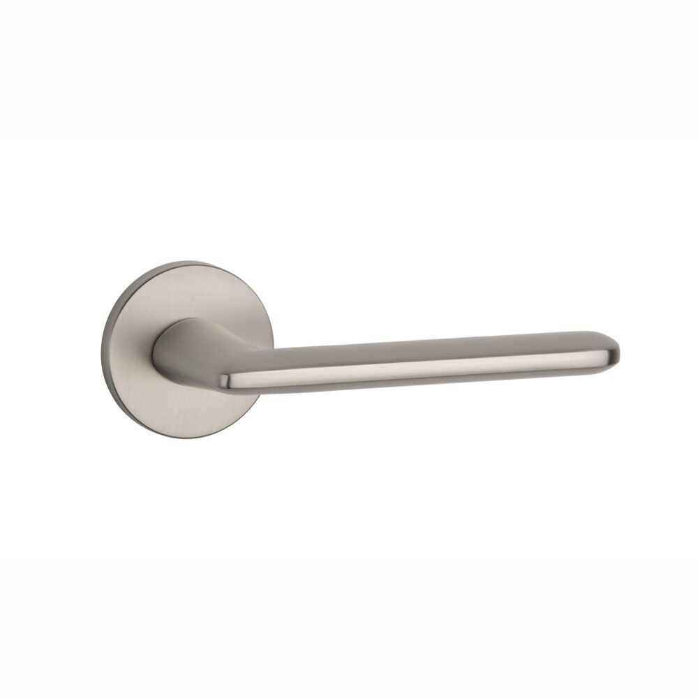 Klamka Stile Ava na rozecie okrągłej R Slim 7 mm, nikiel
