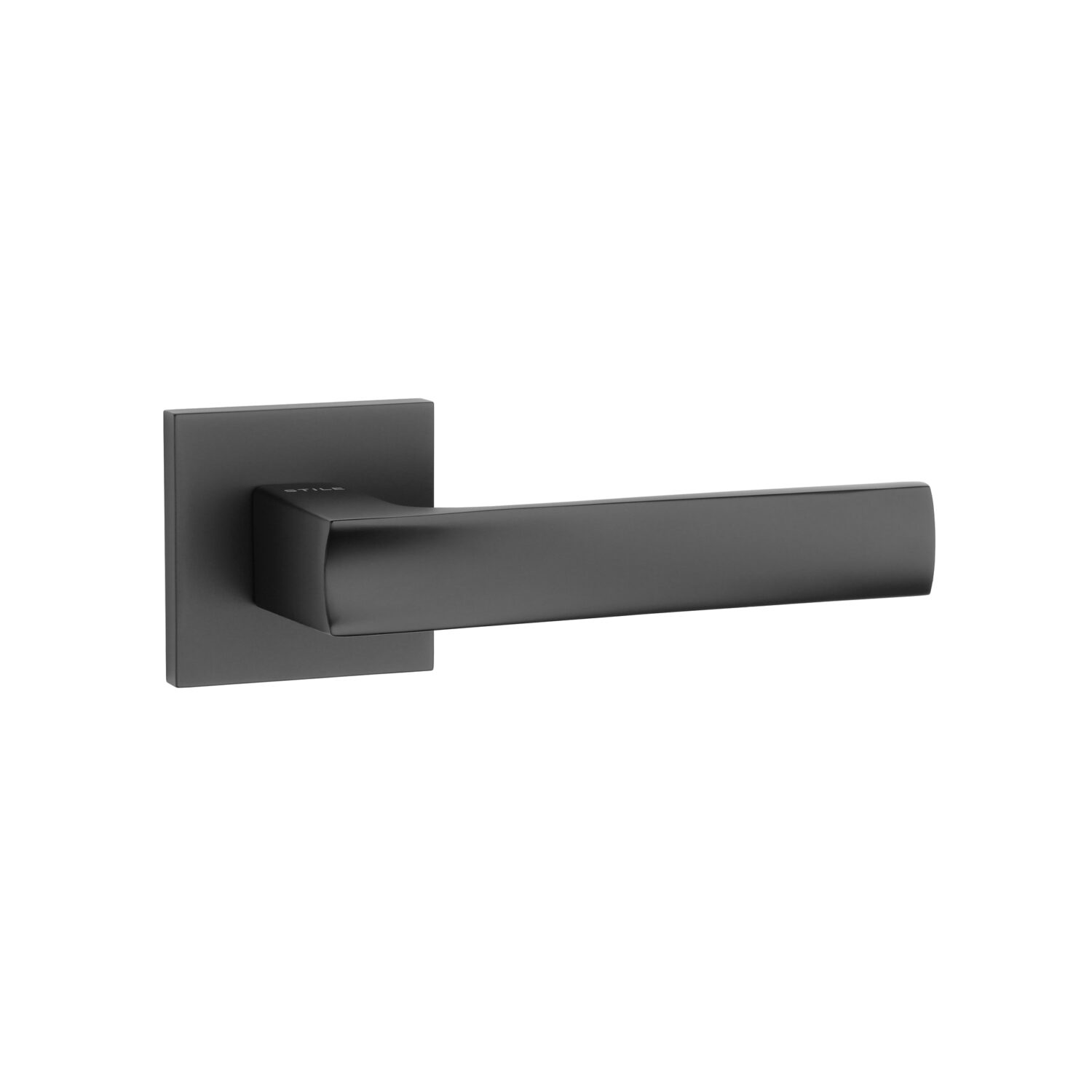 Klamka Stile Lima na rozecie kwadratowej Q Slim 7 mm, czarny matowy