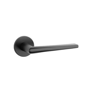 Klamka Stile Salta na rozecie okrągłej R Slim 7 mm, czarny matowy