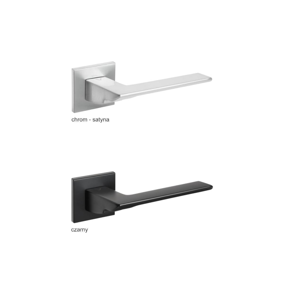Klamka Tender Fit na rozecie kwadratowej R67F chrom-satyna
