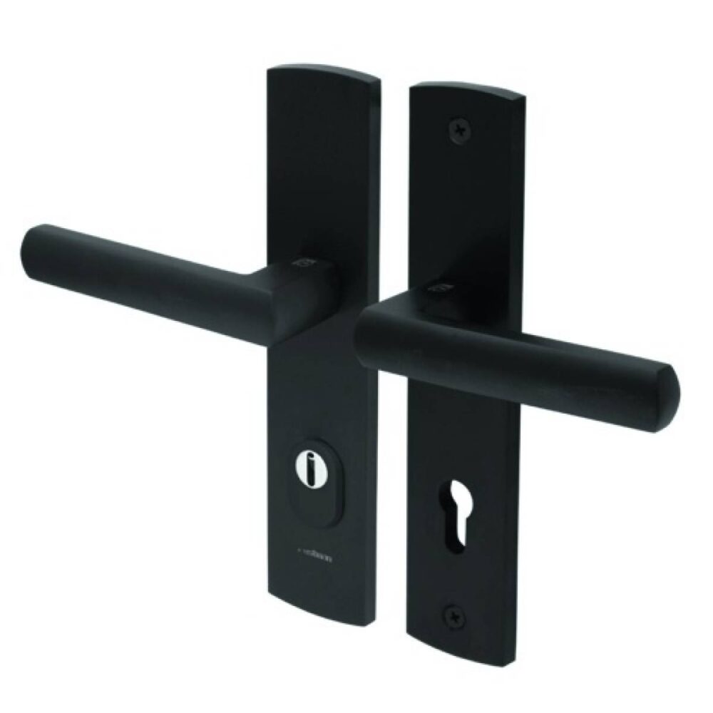 klamka-zewnetrzna-exit-klasa-3-r70-na-szyldzie-92-mm-28096 Klamka zewnętrzna Exit klasa 3 R70 na szyldzie 92mm czarny z zabezpieczeniem wkładki
