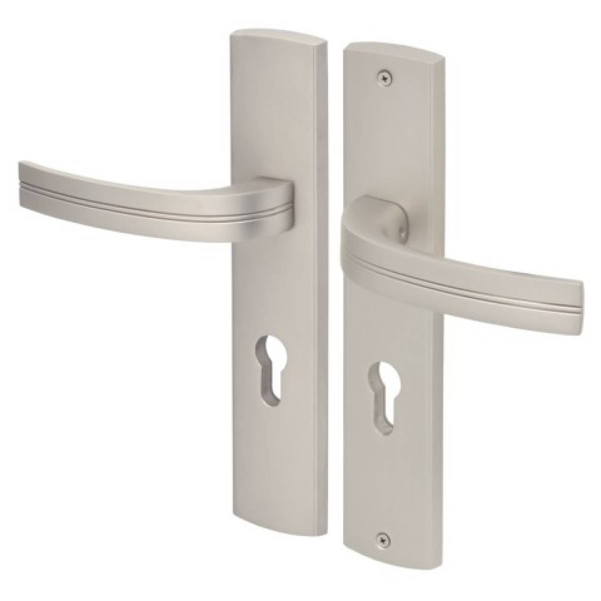 klamka-zewnetrzna-via-r74-na-szyldzie-90-mm-19517 Klamka zewnętrzna Via R74 na szyldzie 90mm nikiel velvet wkładka