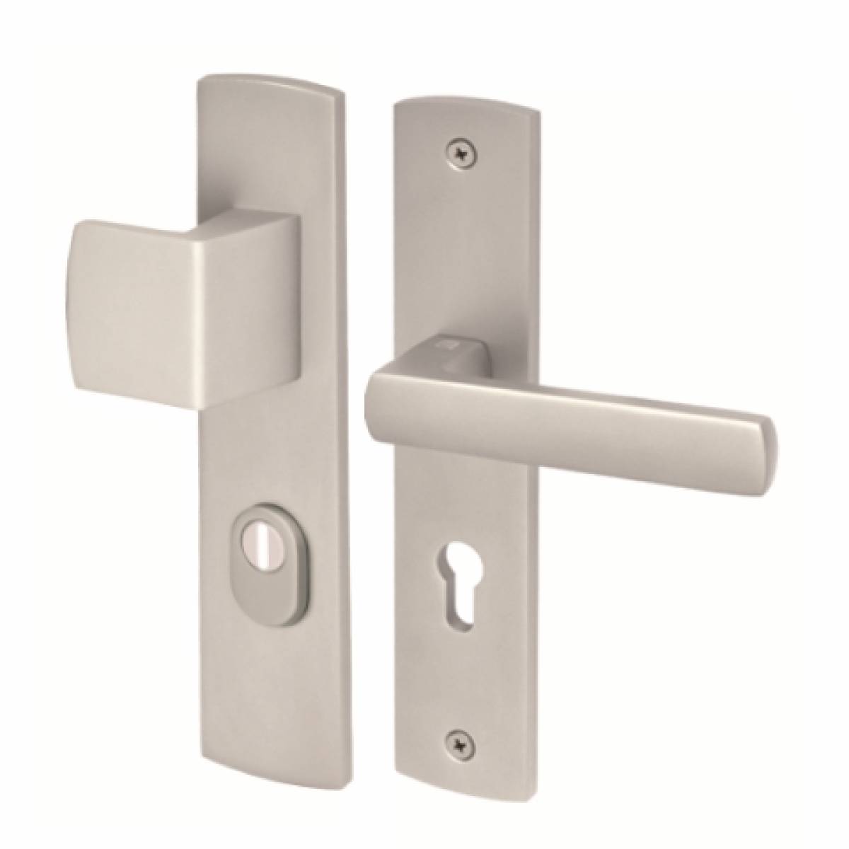 Klamko-pochwyt Exit klasa 3 R70 szyld 92mm inox z zabezpieczeniem wkładki