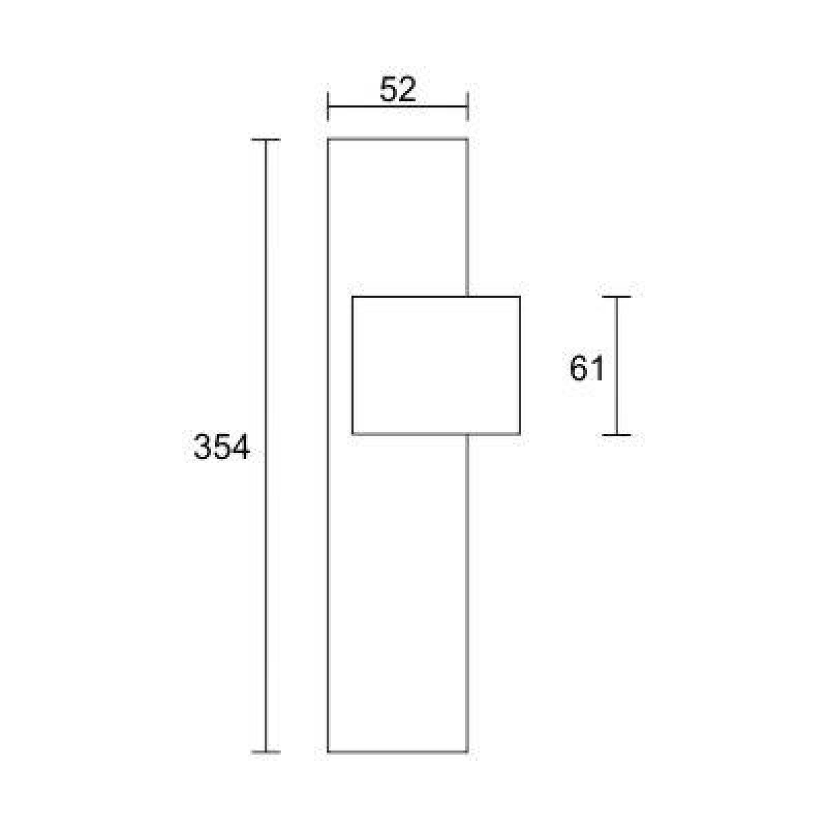 Klamko-pochwyt zewnętrzny Exit klasa 1 R58 szyld 72mm inox wkładka