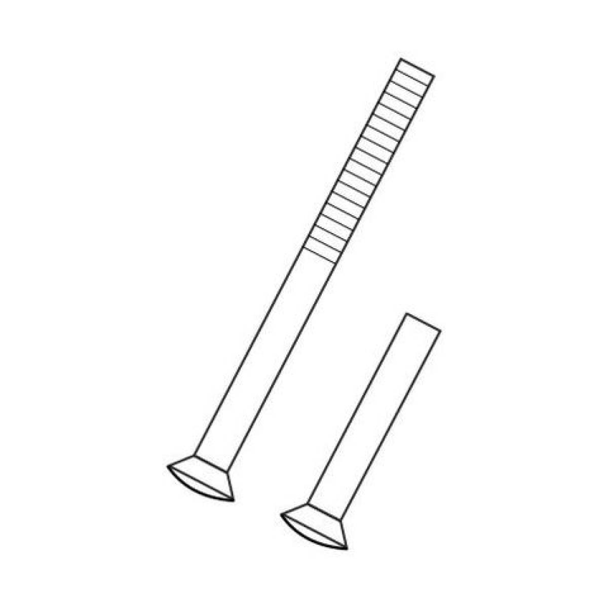 Komplet śrub przelotowych M4x75mm do klamek/rozet ze stali nierdzewnej