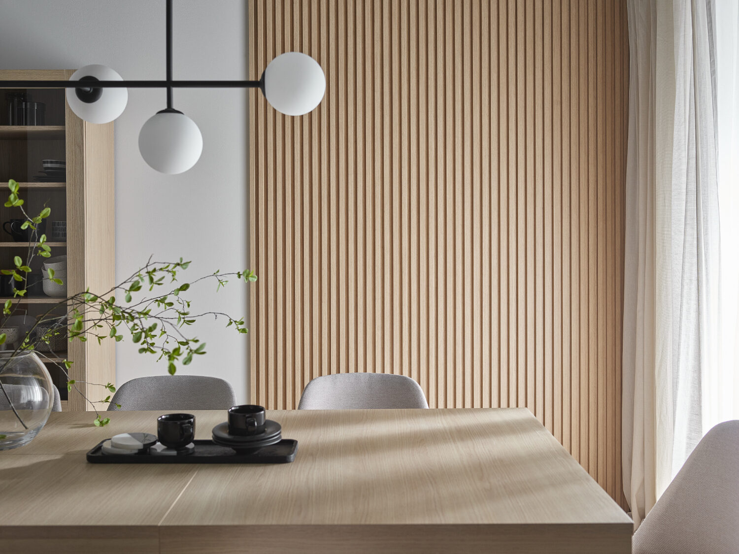 Lamele ścienne Linerio M Plus-Line Light Oak 12,2 × 265 × 2,1 cm