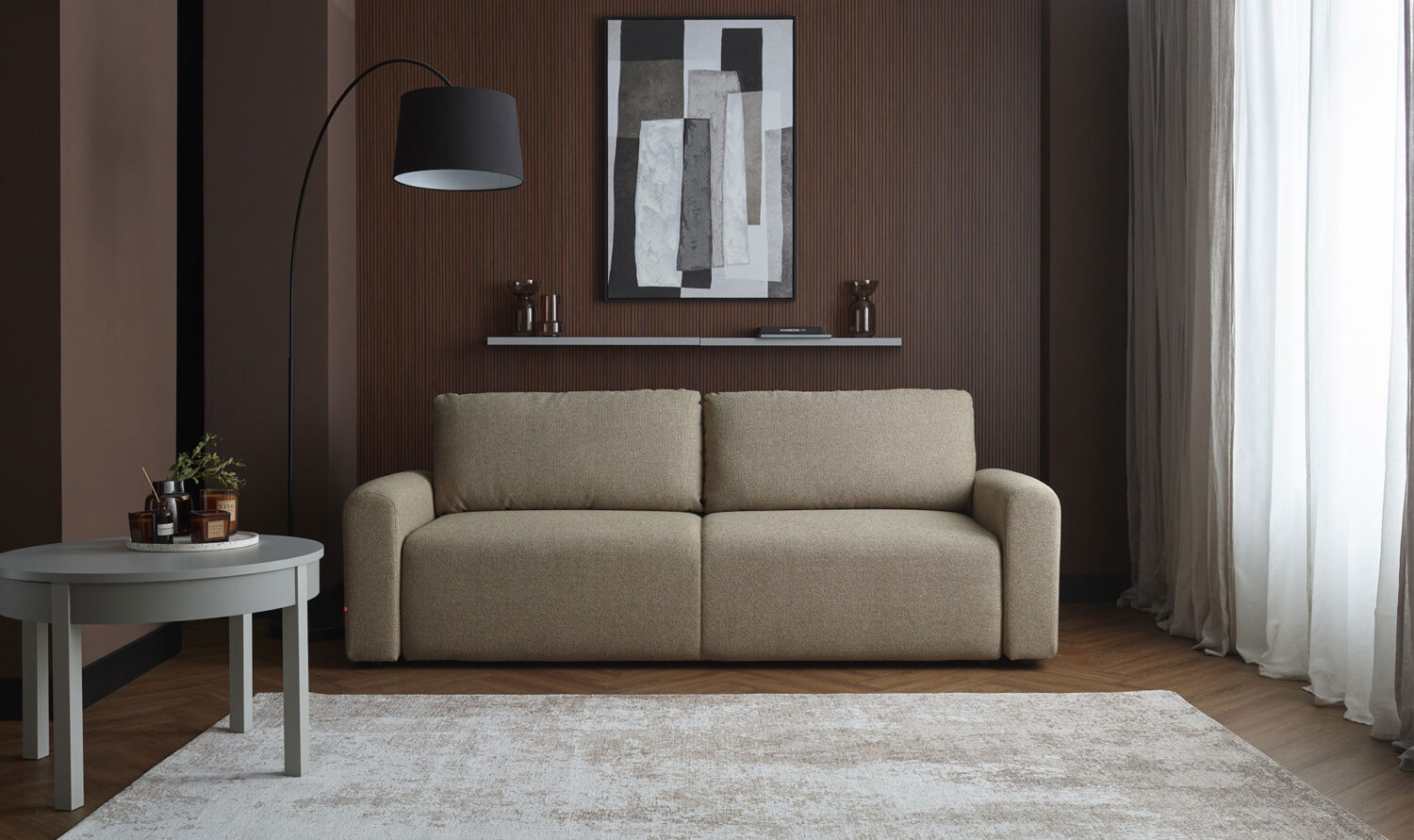 Lamele ścienne Linerio XS-Line Micro Mocca 30 × 265 × 0,6 cm