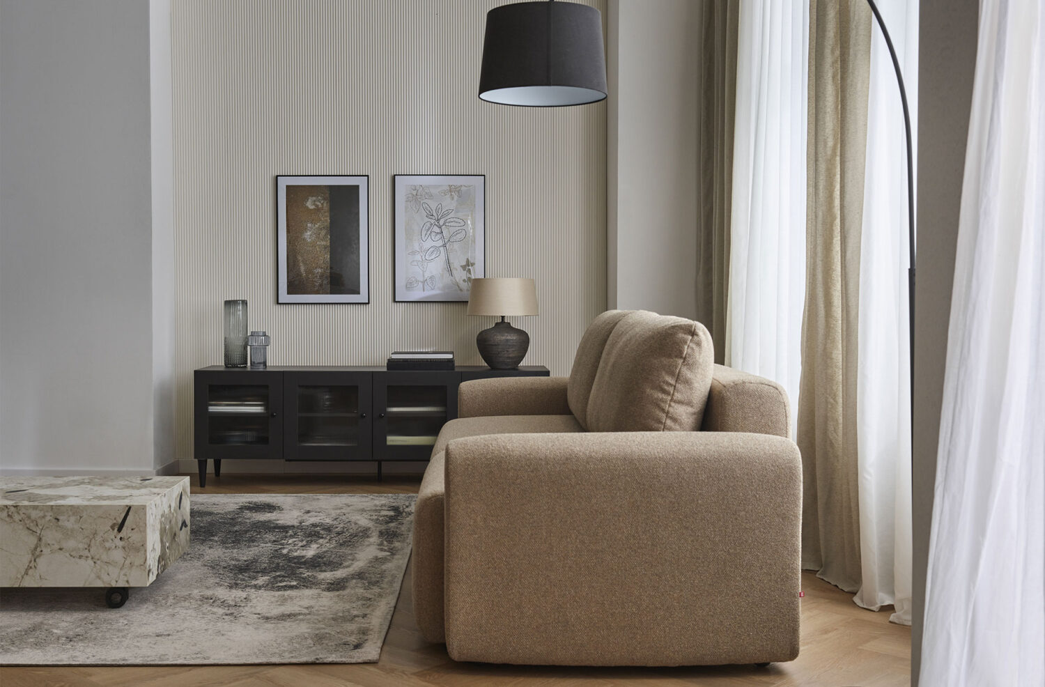 Lamele ścienne Linerio XS-Line Oval White 30 × 265 × 0,9 cm