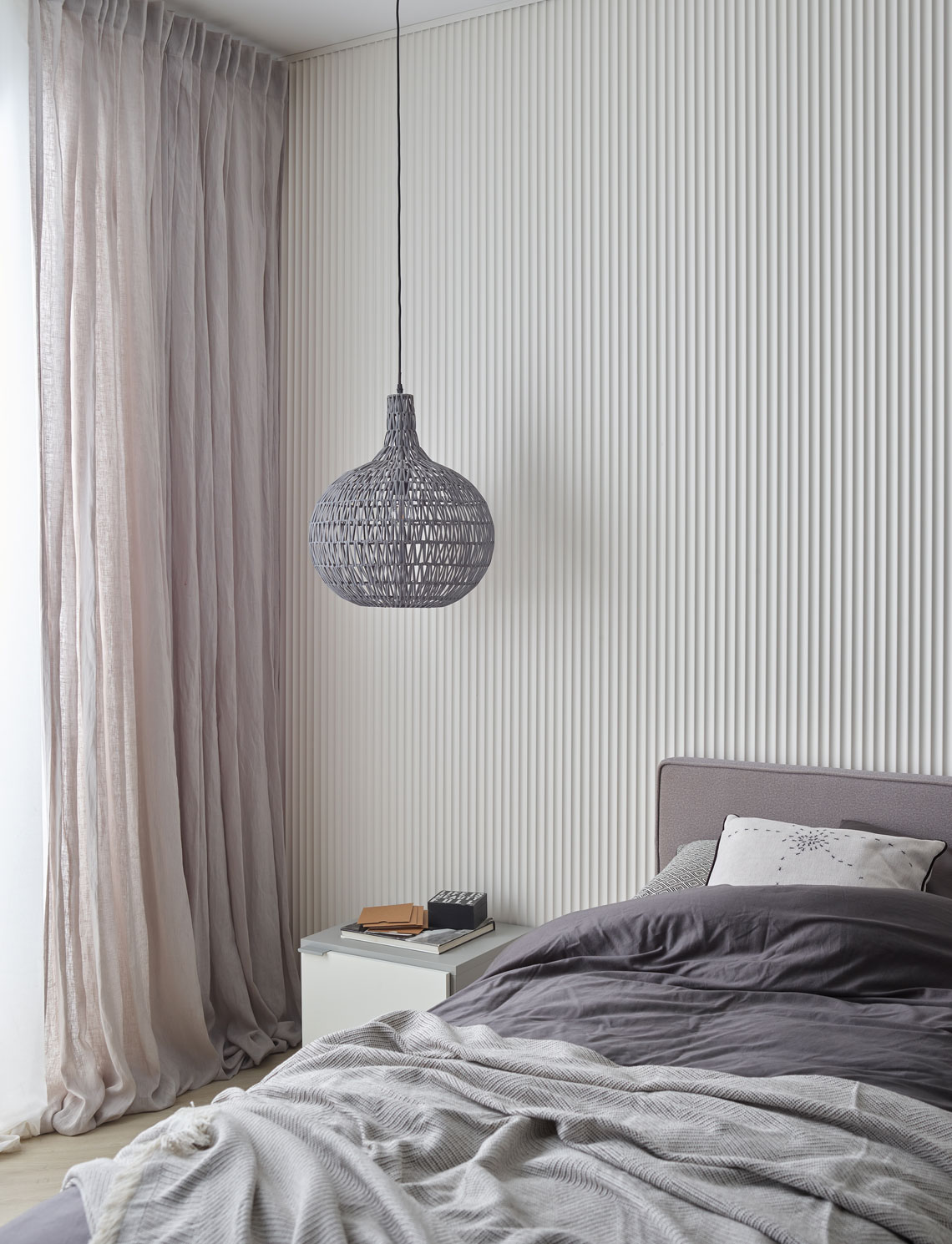 Lamele ścienne Linerio XS-Line Wave White 30 × 265 × 0,9 cm