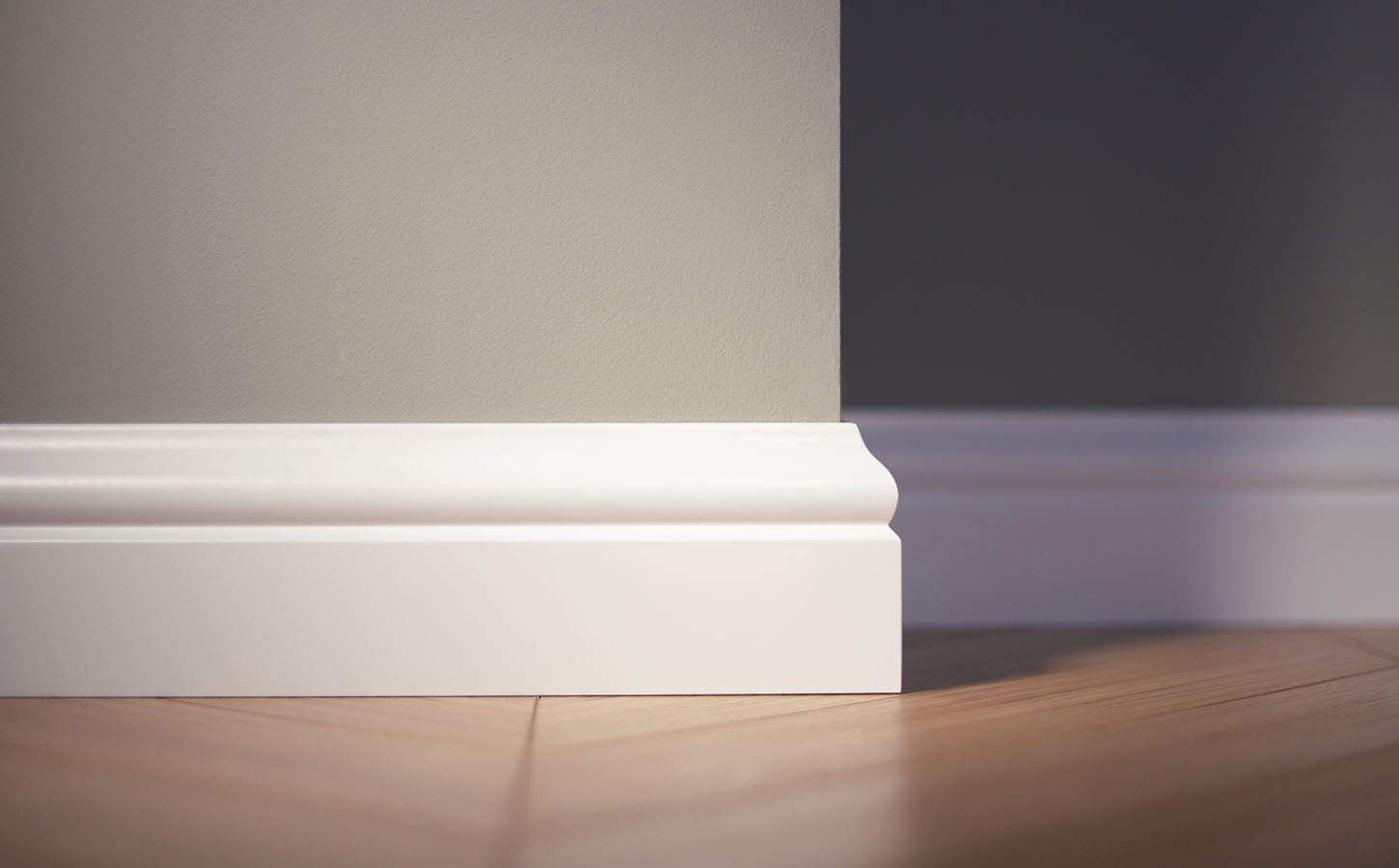 Listwa przypodłogowa Lagrus Atena 16 x 80 mm biała