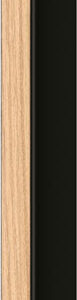 Listwa wykończeniowa lewa do lameli Linerio S-Line Natural Black