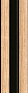 Listwa wykończeniowa prawa do lameli Linerio S-Line Natural Black