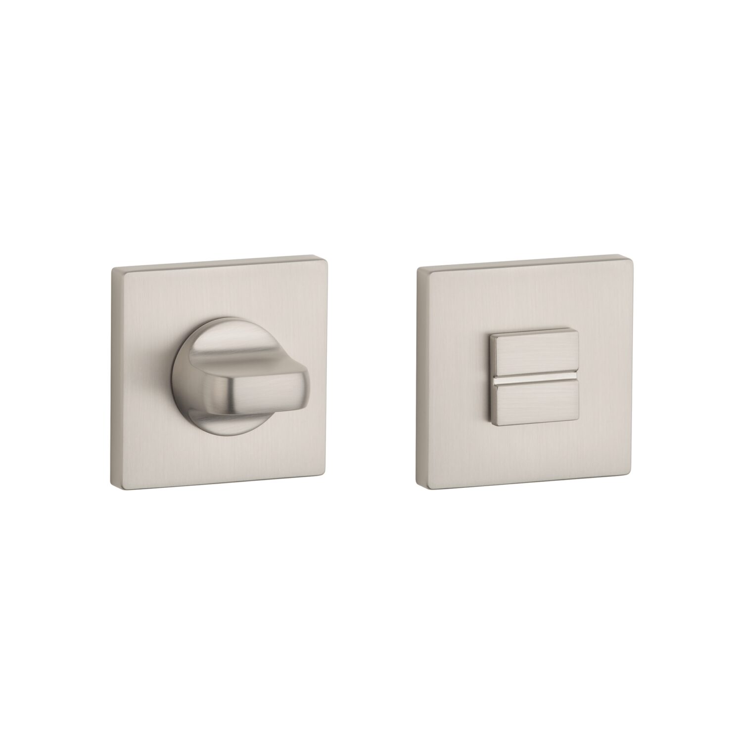 Rozeta Aprile kwadratowa Q Slim 7 mm WC 4x4 do 42 mm, nikiel