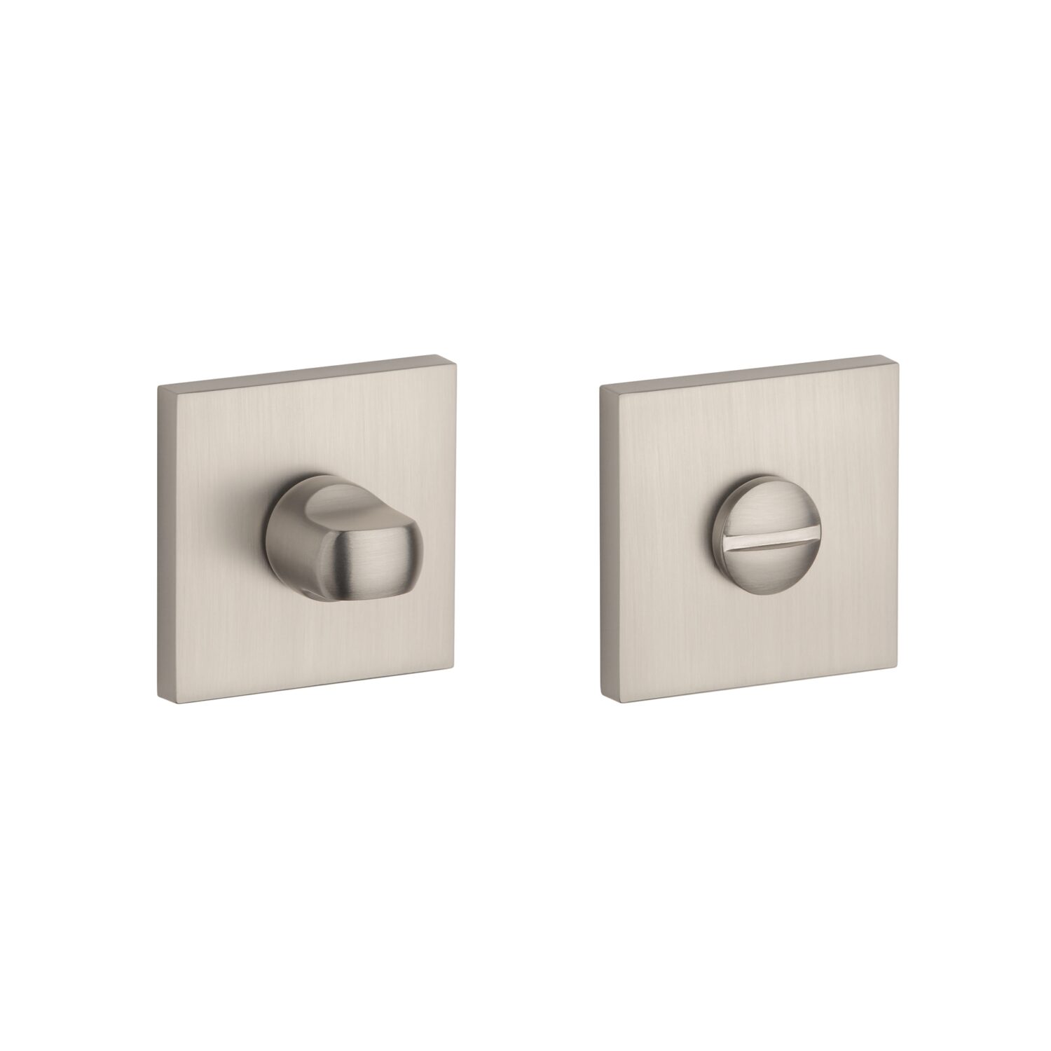 Rozeta Aprile kwadratowa Q Slim 7 mm WC 4x4, nikiel