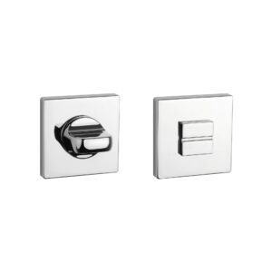 Rozeta Aprile kwadratowa Q Slim 7 mm WC 6x6, chrom polerowany