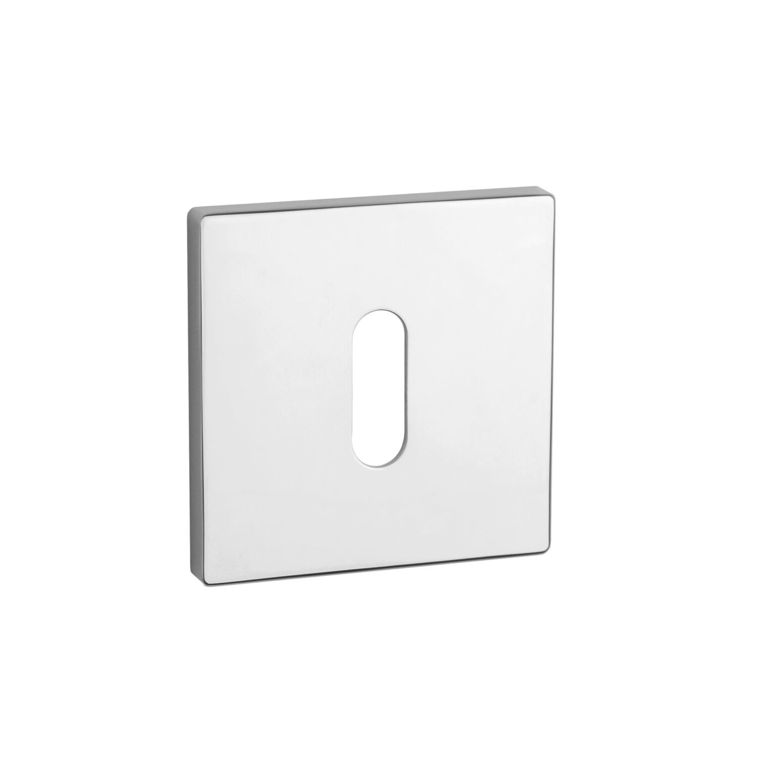 Rozeta Aprile kwadratowa Q Super Slim 5 mm klucz, chrom polerowany