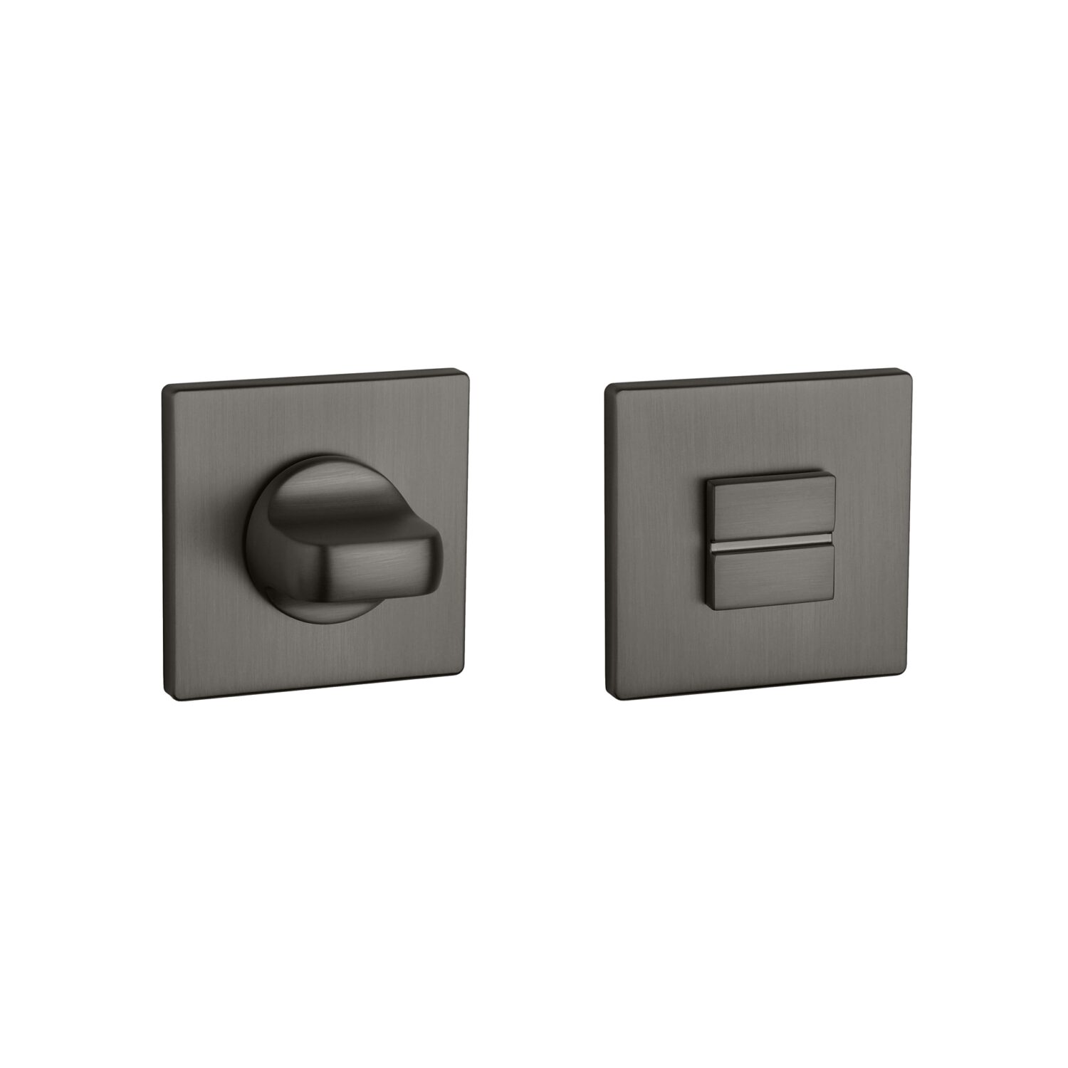 Rozeta Aprile kwadratowa Q Super Slim 5 mm WC 4x4 do 42 mm, antracyt matowy pvd
