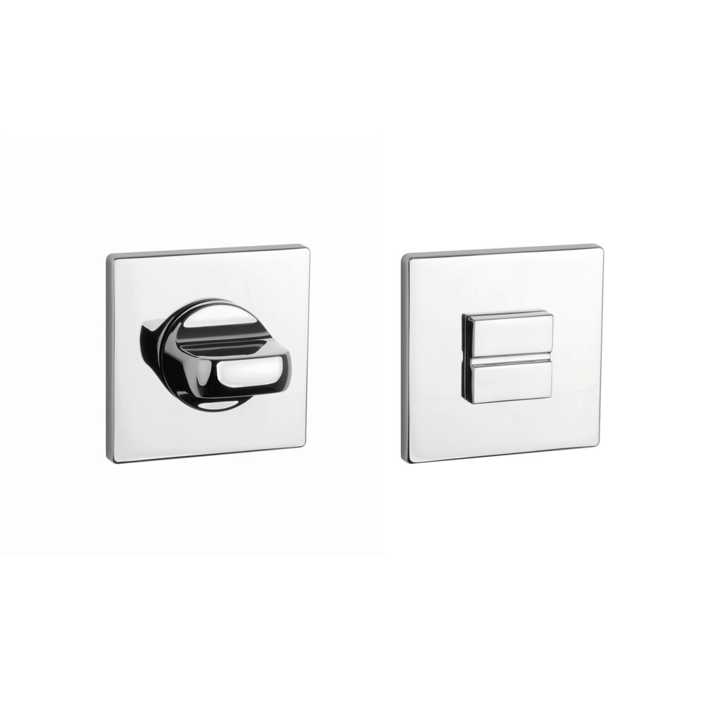 Rozeta Aprile kwadratowa Q Super Slim 5 mm WC 4x4 do 60 mm, chrom polerowany