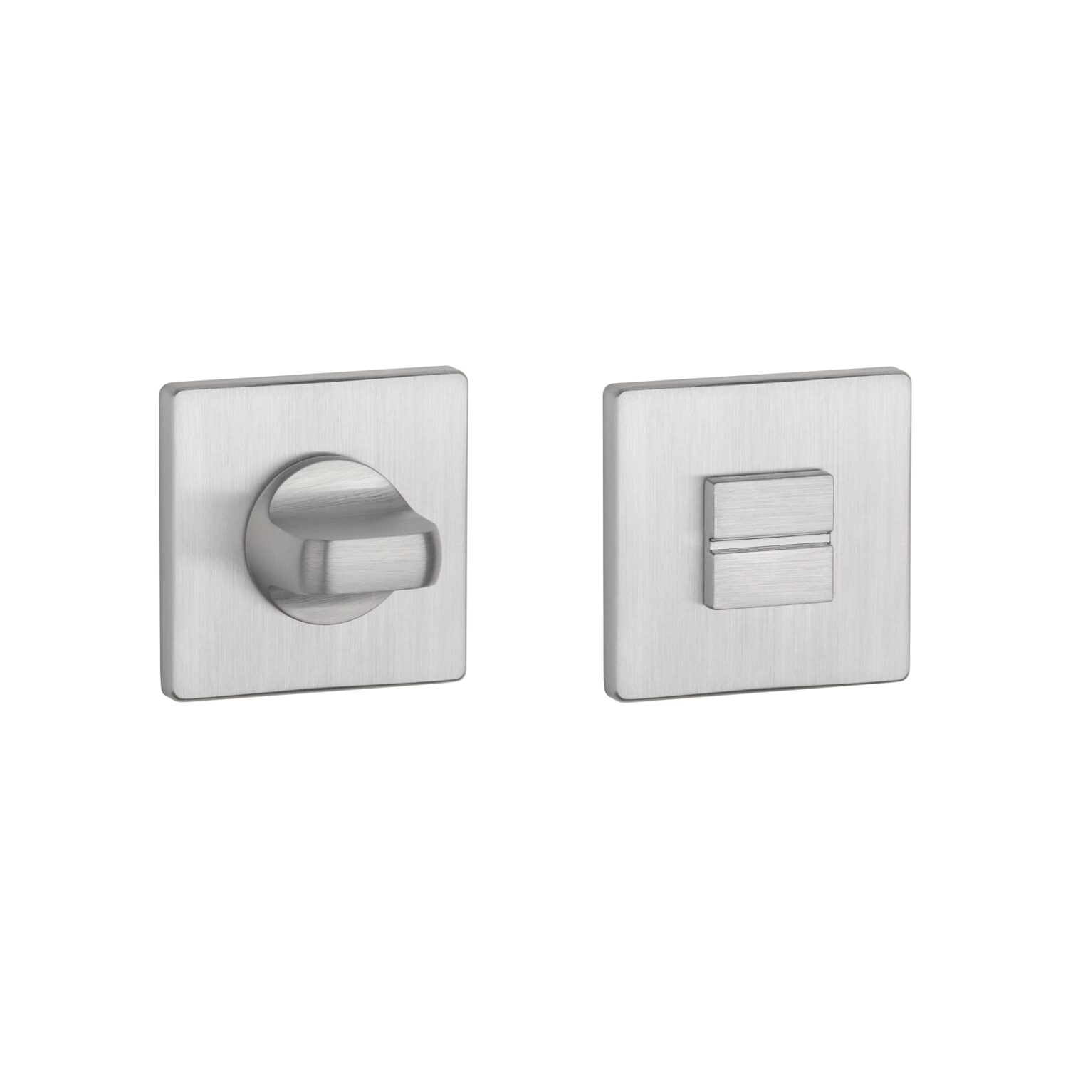 Rozeta Aprile kwadratowa Q Super Slim 5 mm WC 4x4 do 42 mm, chrom szczotkowany