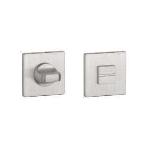 Rozeta Aprile kwadratowa Q Super Slim 5 mm WC 4x4 do 42 mm, chrom szczotkowany