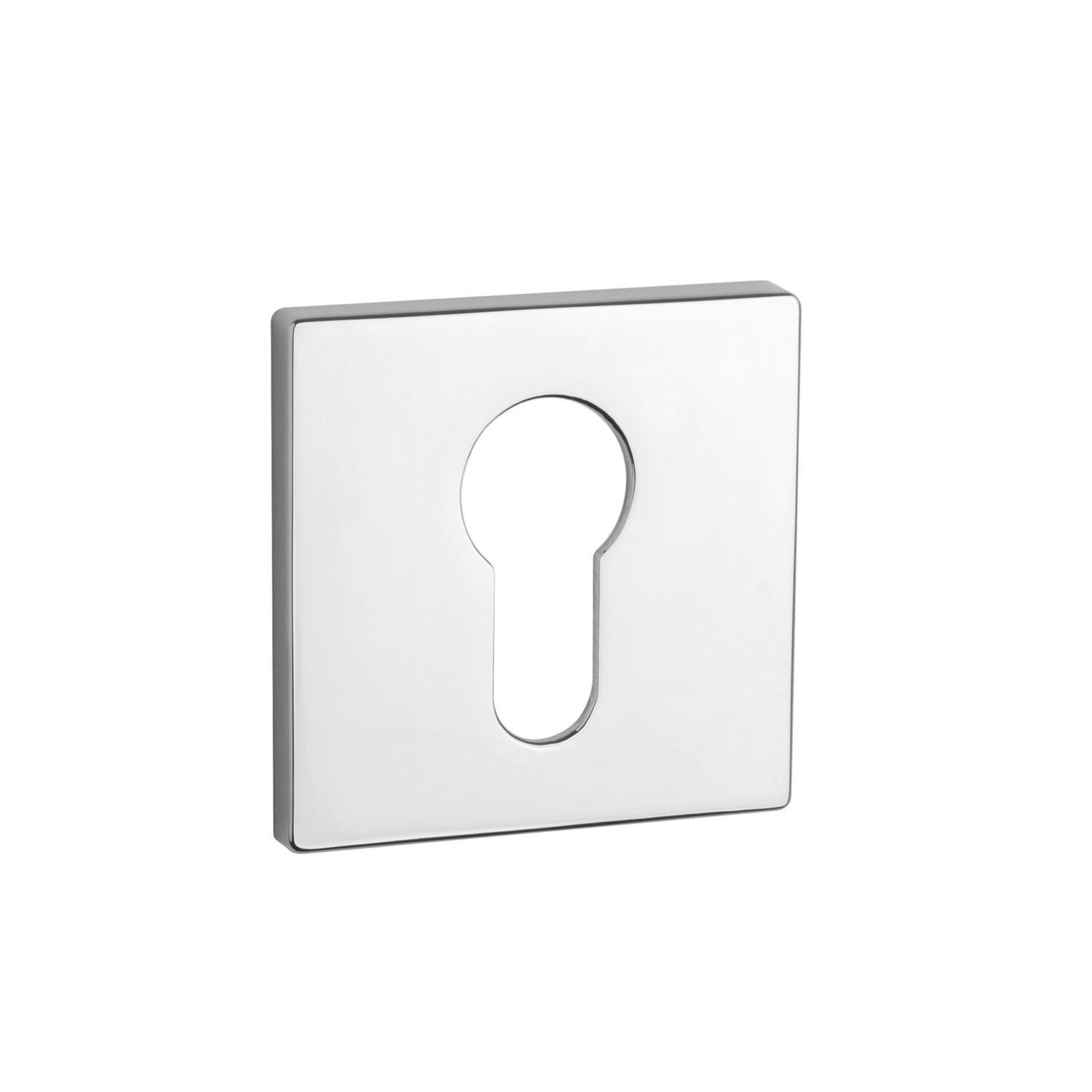 Rozeta Aprile kwadratowa Q Super Slim 5 mm wkładka, chrom polerowany