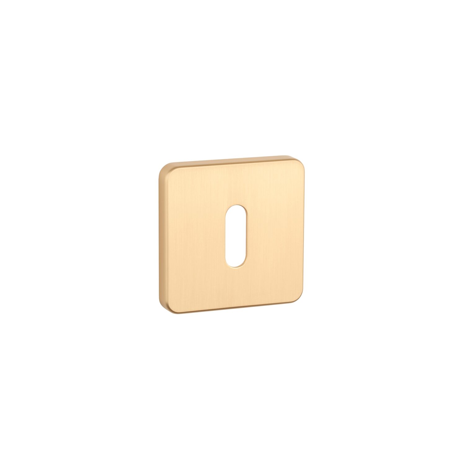 Rozeta Aprile kwadratowa Soft Square QS 7 mm klucz, złoty matowy