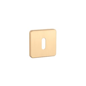 Rozeta Aprile kwadratowa Soft Square QS 7 mm klucz, złoty matowy