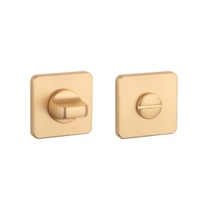Rozeta Aprile kwadratowa Soft Square QS 7 mm WC 4x4 do 42 mm, złoty matowy