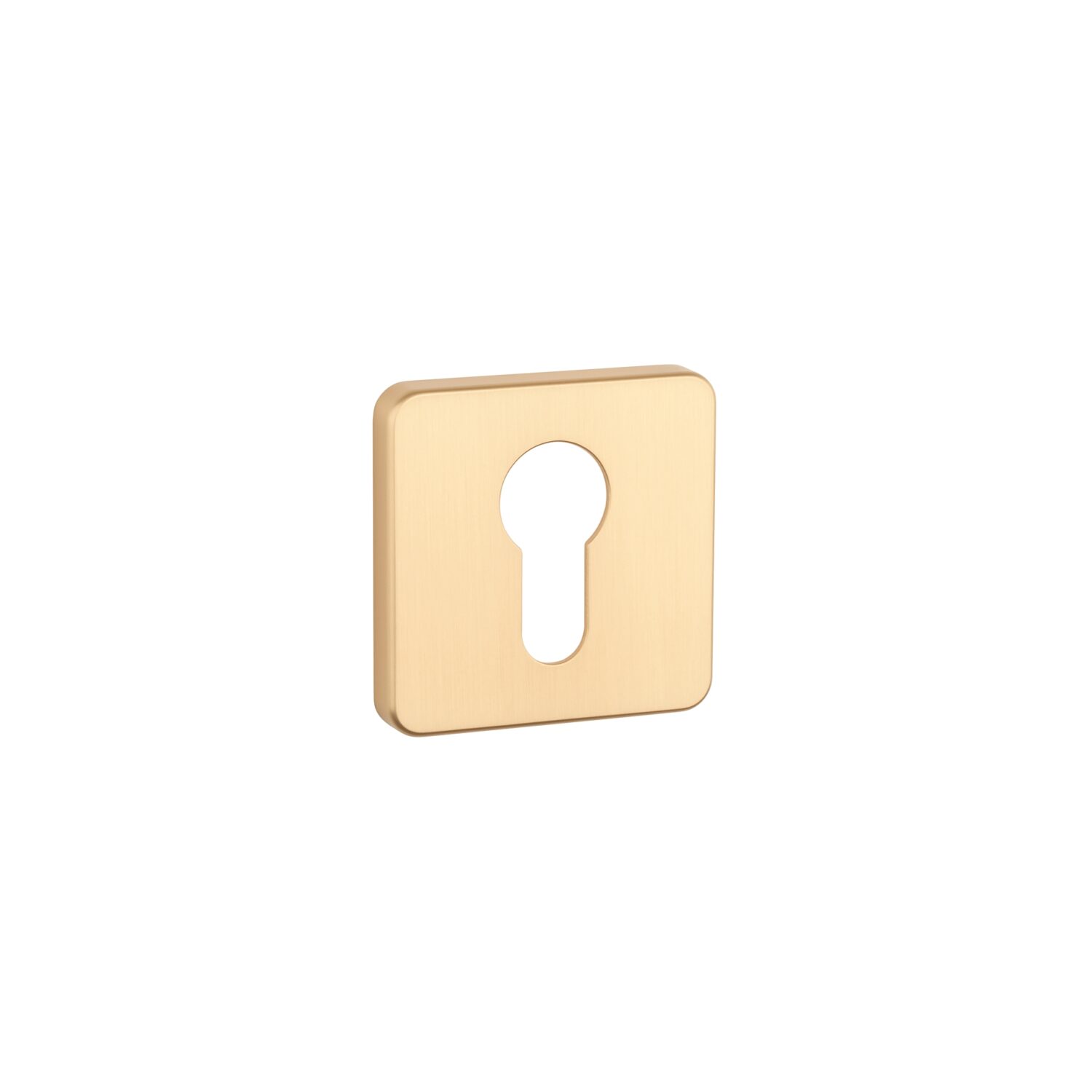 Rozeta Aprile kwadratowa Soft Square QS 7 mm wkładka, złoty matowy