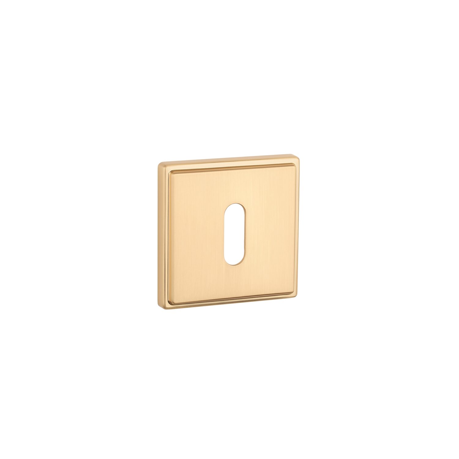 Rozeta Aprile kwadratowa Square Grooved QG 7 mm klucz, złoty matowy