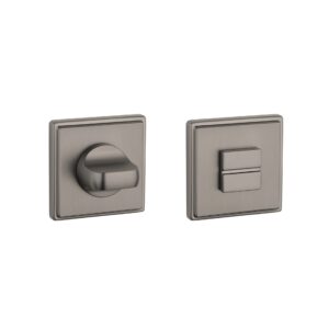 Rozeta Aprile kwadratowa Square Grooved QG 7 mm WC 4x4 do 42 mm, grafit