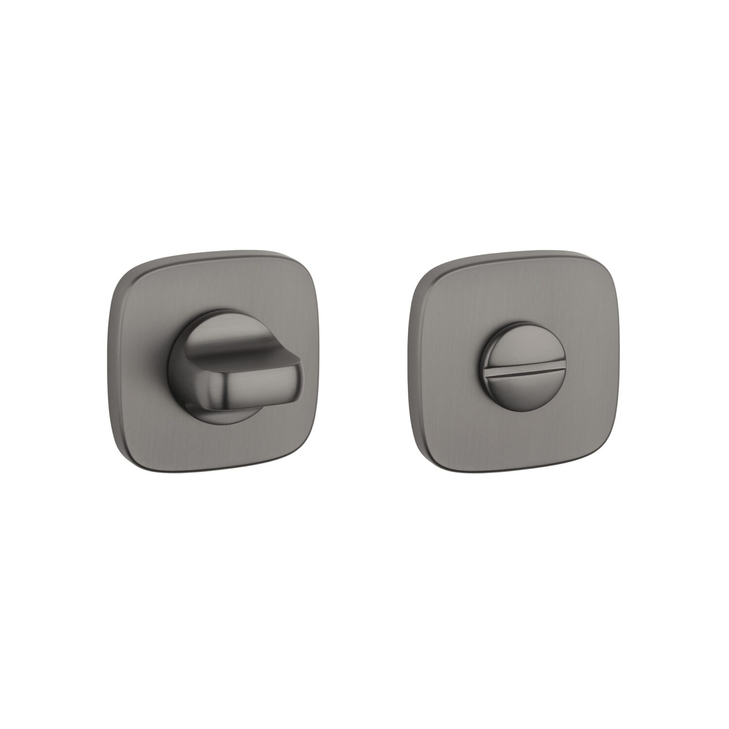 Rozeta Aprile kwadratowo okrągła QR 7 mm WC 4x4 do 60 mm, grafit