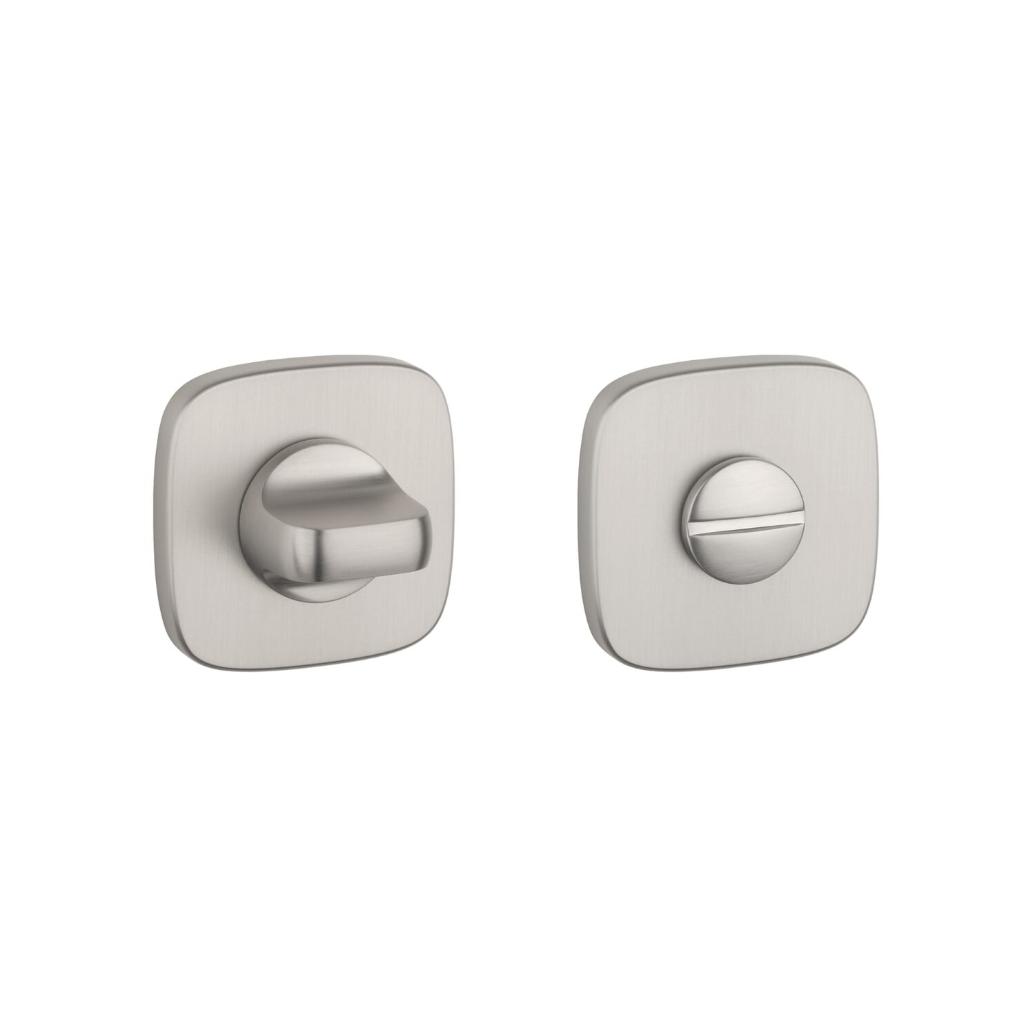 Rozeta Aprile kwadratowo okrągła QR 7 mm WC 4x4 do 42 mm, nikiel